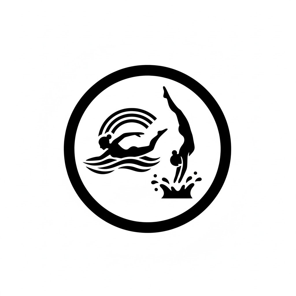girls swimming